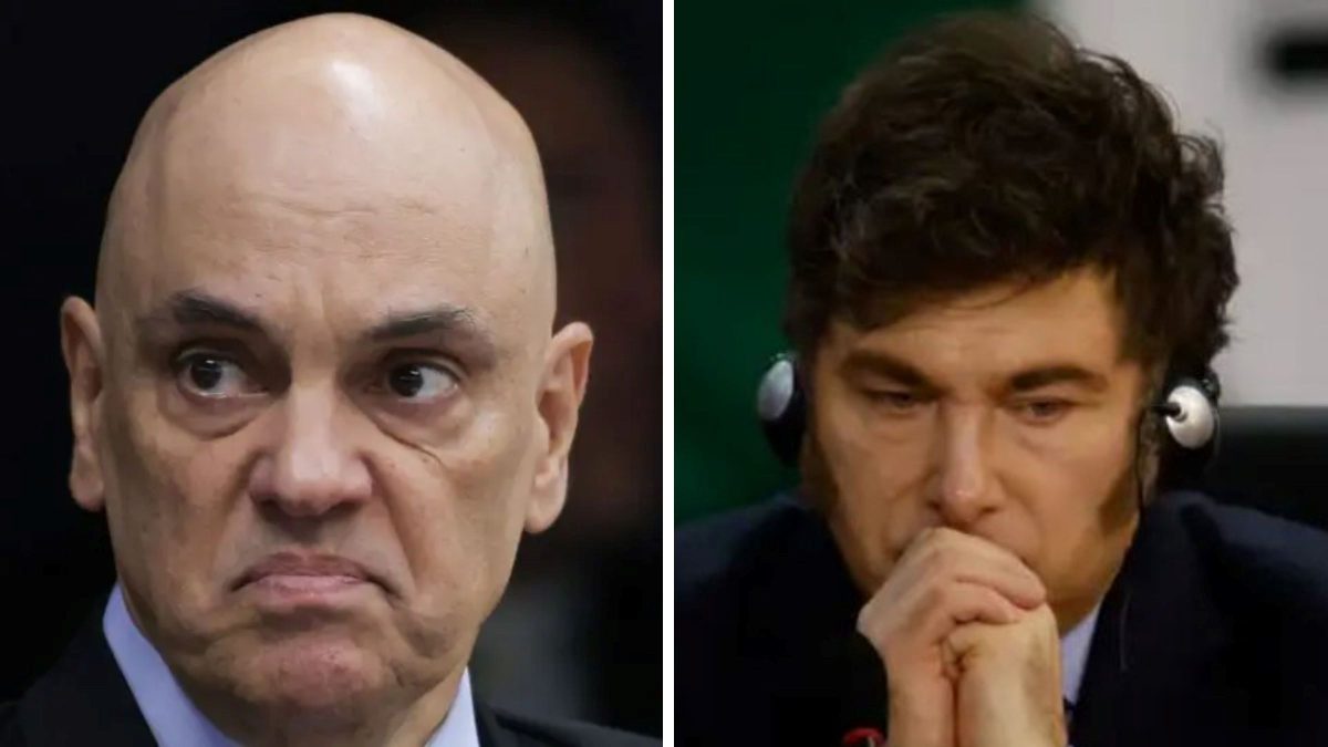 Alexandre de Moraes rejeita pedido de Bolsonaro e proíbe encontro com o presidente argentino Javier Milei no Brasil