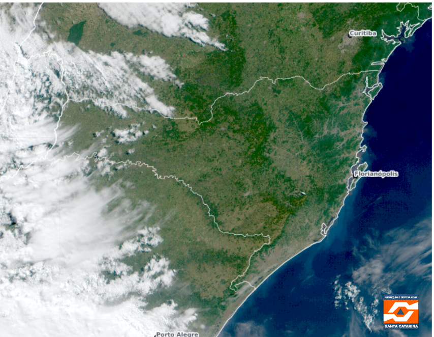 Monitoramento Meteorológico SDC/SC 19/07 11:20 - Secretaria de Estado da Proteção e Defesa Civil de Santa Catarina