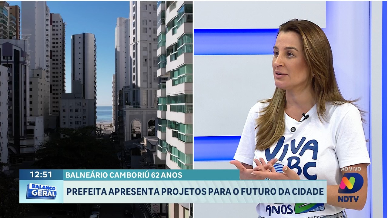 Balneário Camboriú 62 anos: prefeita anuncia planos para a cidade