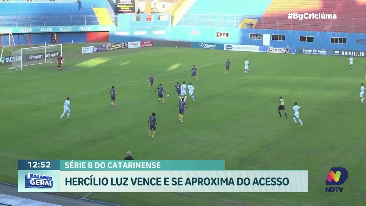 Hercílio Luz vence e fica mais perto do acesso à Série A do Catarinense