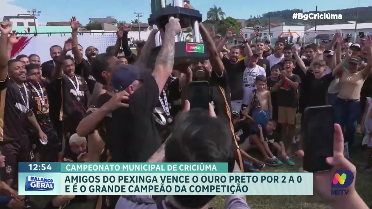 Amigos do Pexinga conquista o Municipal de Futebol de Criciúma