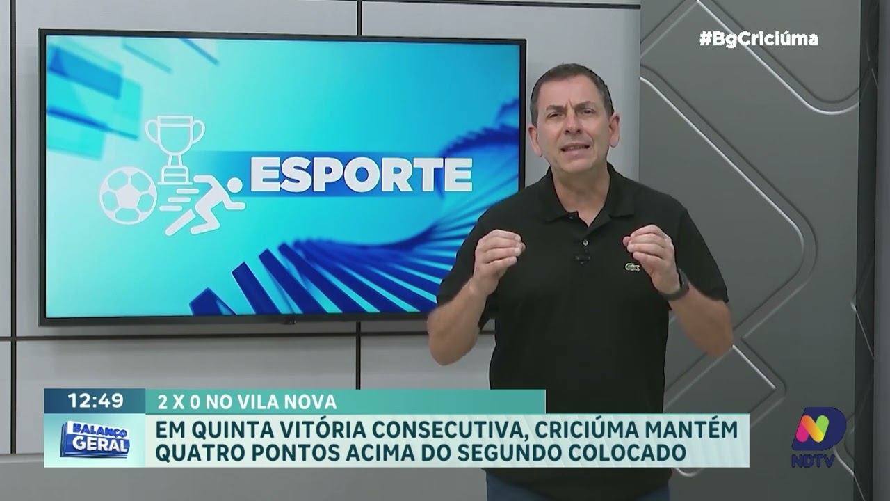 Criciúma vence mais uma e dispara na liderança da Série B