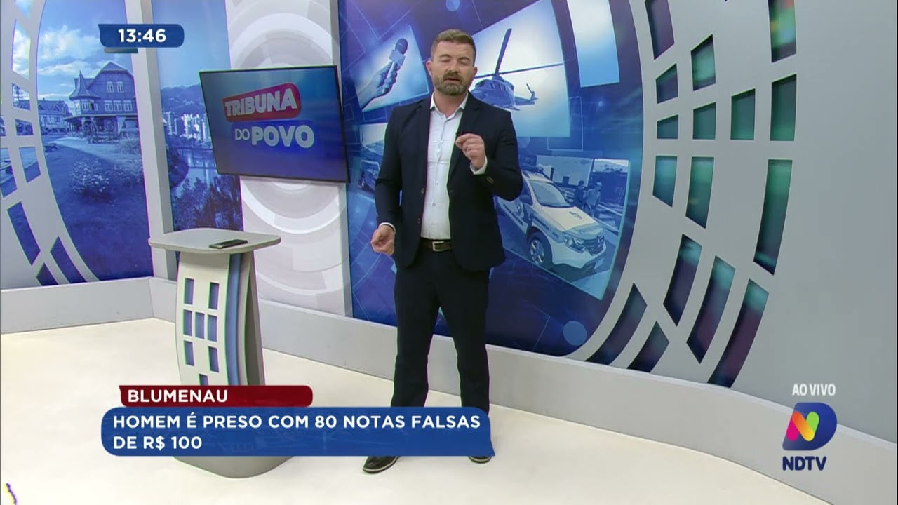 Blumenau: homem é preso com notas falsas de R$ 100
