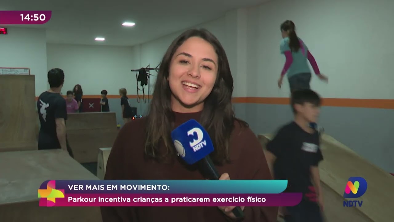 Ver Mais em Movimento: parkour incentiva crianças a praticarem exercício físico
