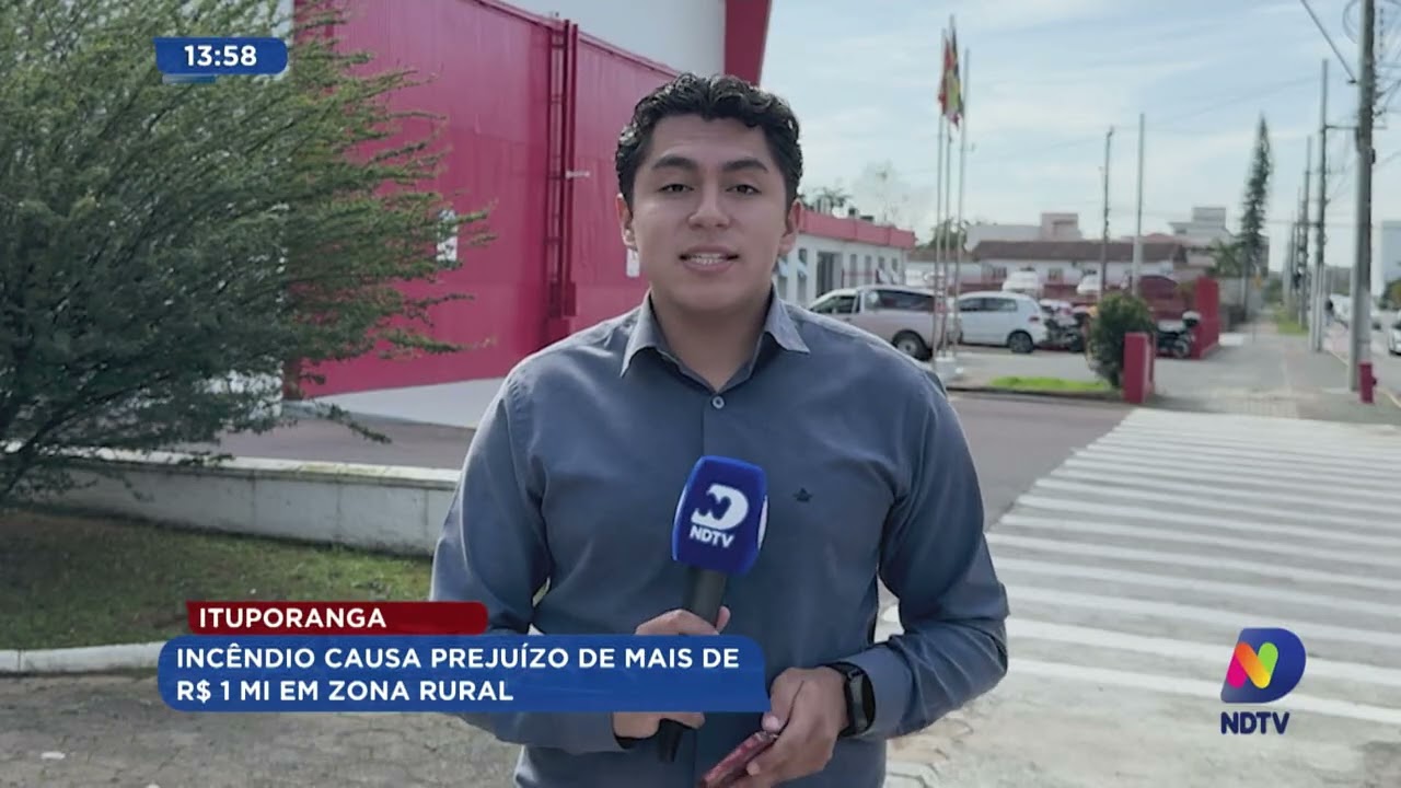 Ituporanga: incêndio causa prejuízo de mais de R$ 1 mi em zona rural de Ituporanga