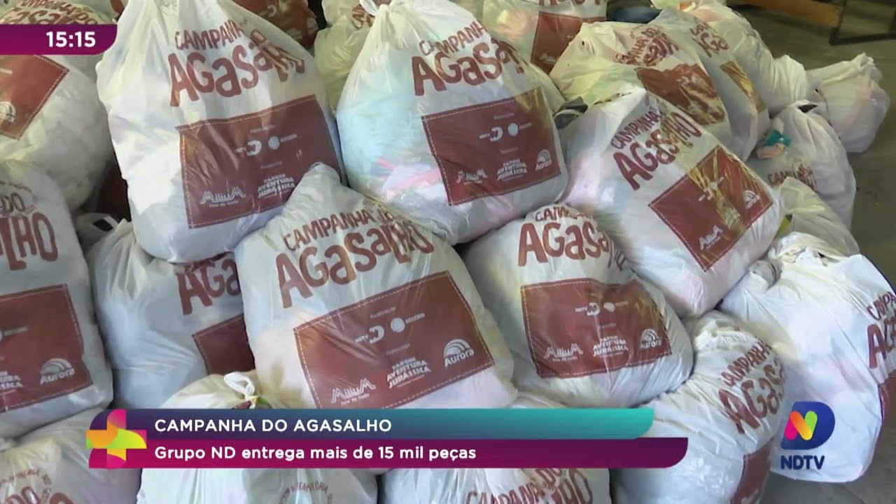 Campanha do Agasalho: Grupo ND entrega mais de 15 mil peças