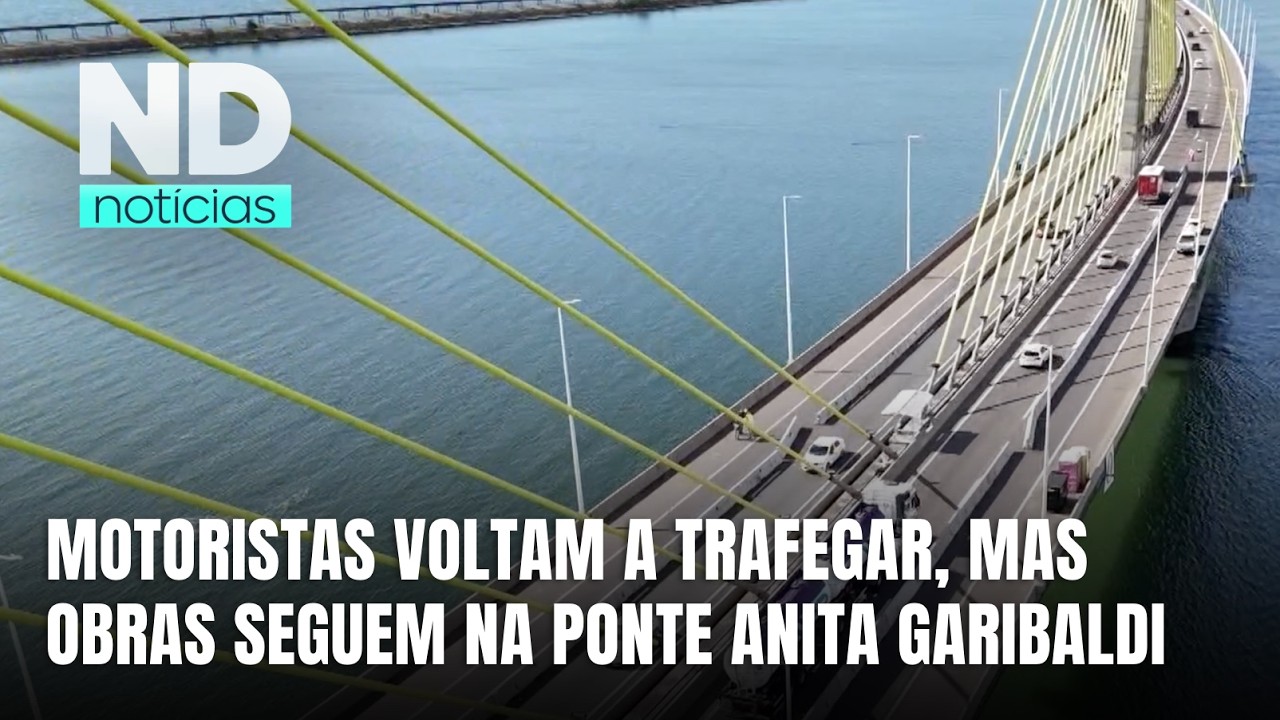 Trânsito na BR-101 Sul melhora com liberação parcial da Ponte de Laguna