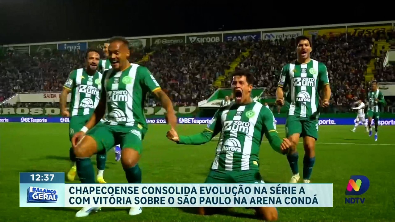 Chapecoense vence o São Paulo e encerra jejum de 21 partidas sem vitória na Série A