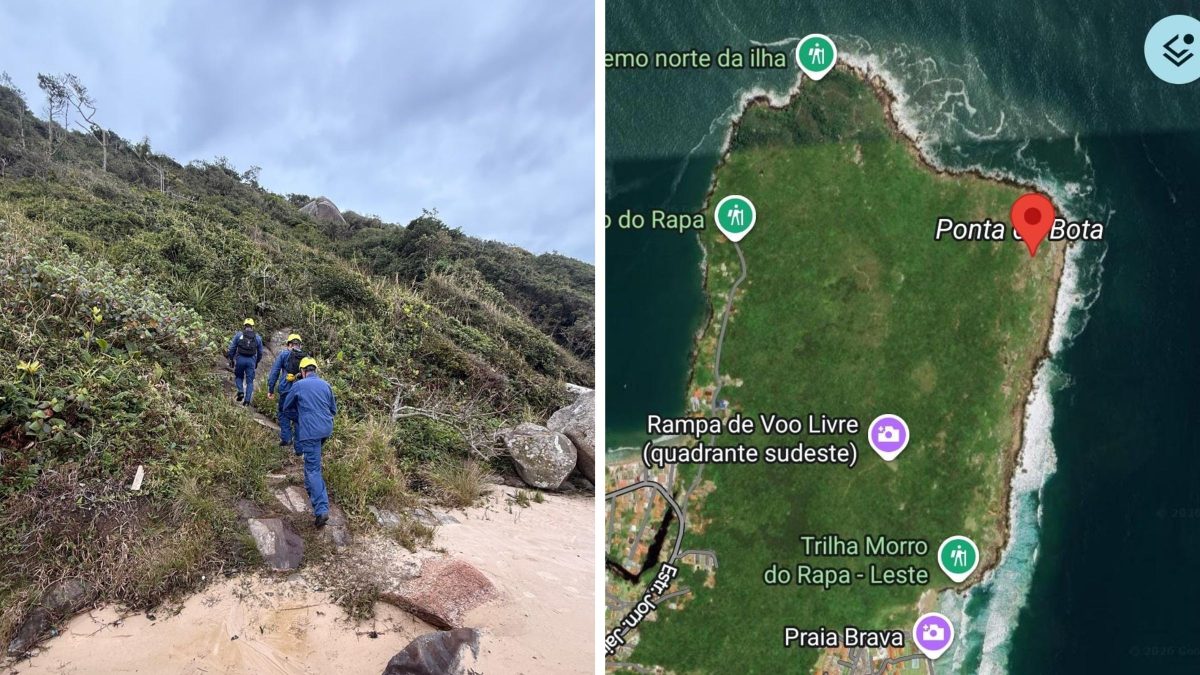 Homem sai para pescar, deixa carro para trás e desaparece em praia de mar agitado em Florianópolis