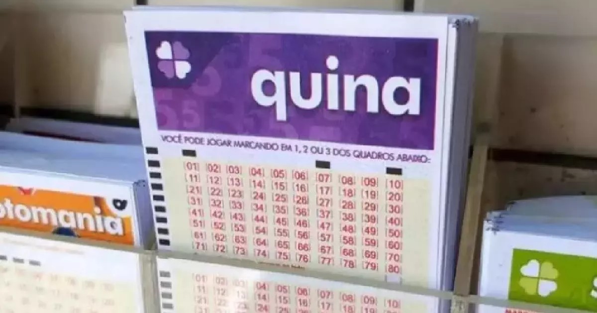 Confira o resultado da Quina 7109 de hoje, quinta-feira (3/9)