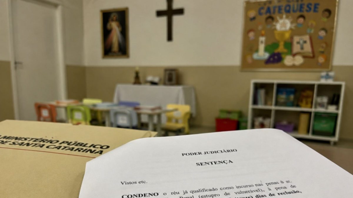 Ex-catequista é condenado a mais de 12 anos de prisão por estupro de vulnerável em SC