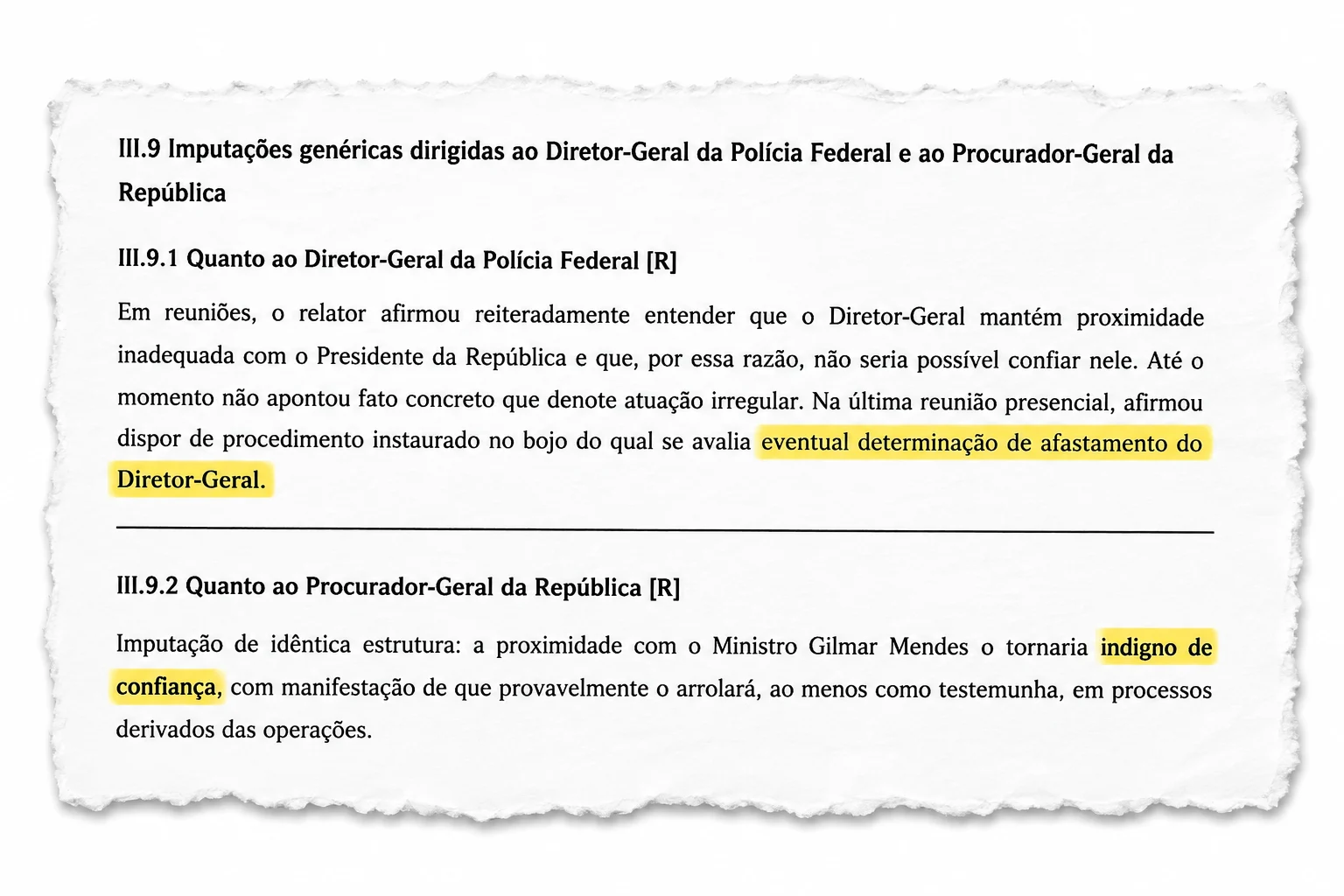 PF diz que Mendonça desconfiava de Andrei por proximidade com Lula