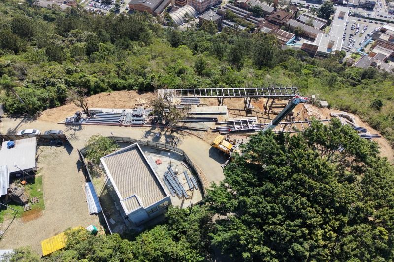 Obra do novo deque do morro da Cruz entra na fase final
