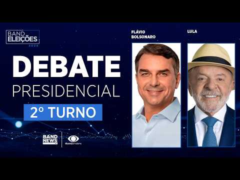 Flávio chega a debate da “Band” acompanhado de Tarcísio e Nikolas