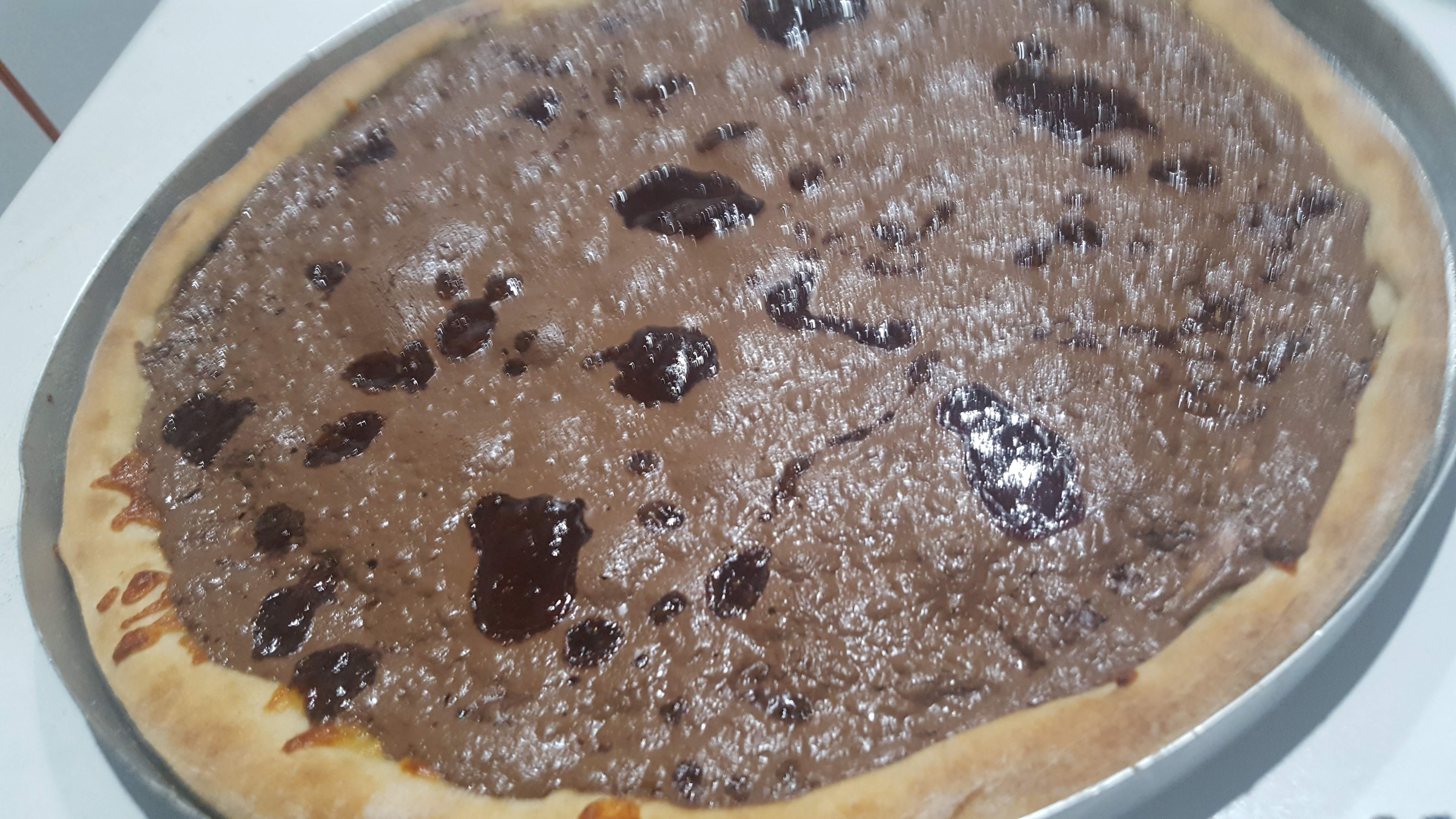 Pizza de chocolate