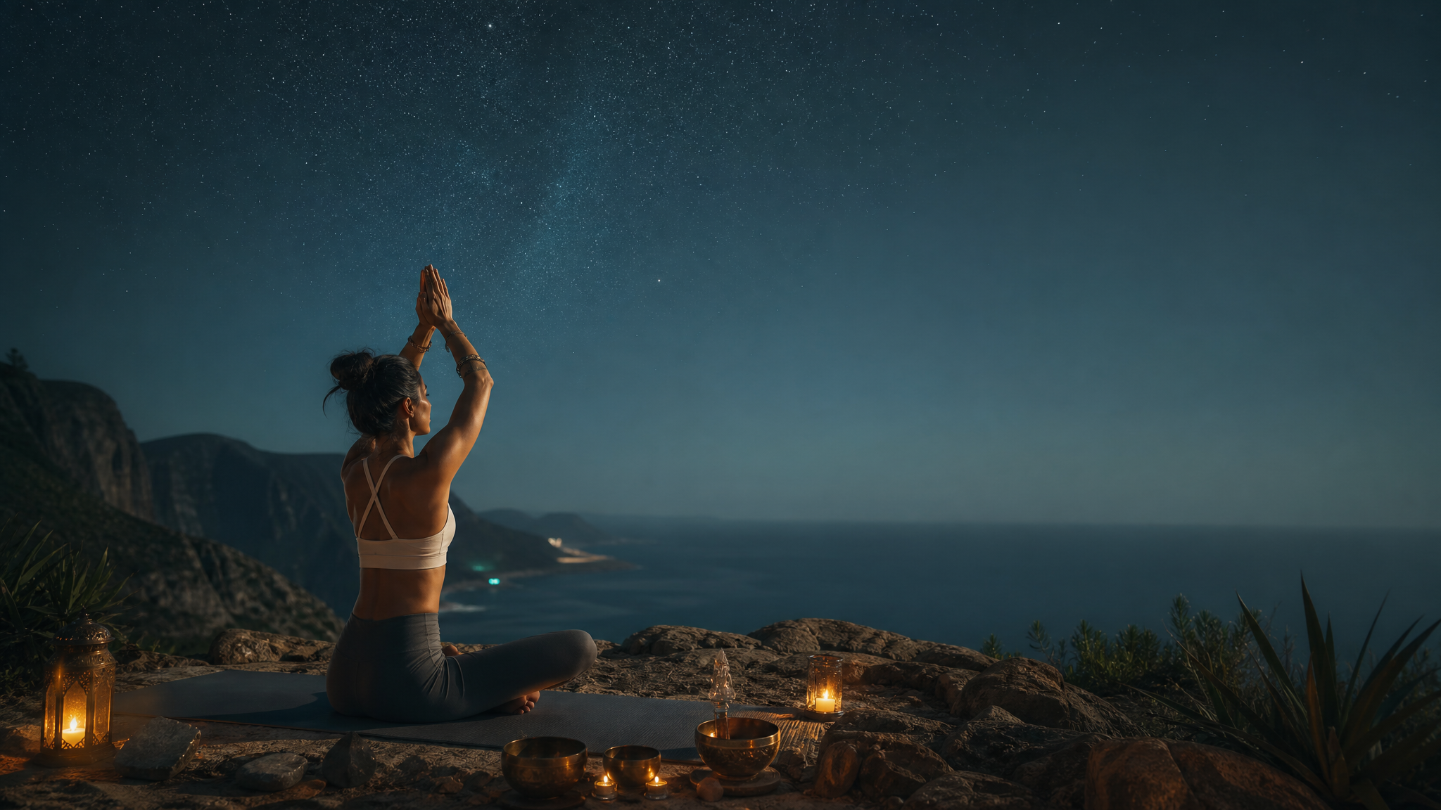 Capa da música Yoga sob as Estrelas