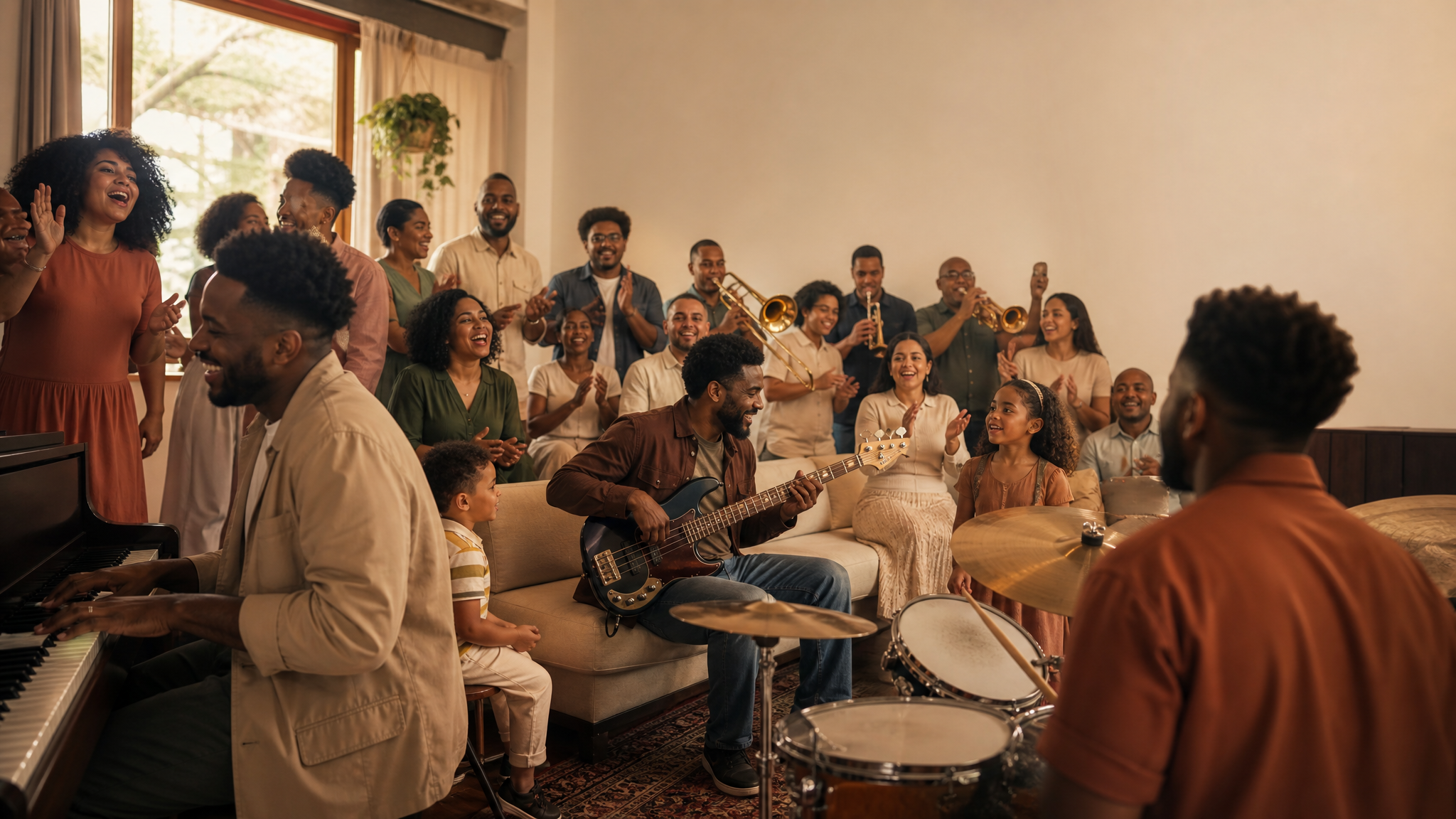 Capa da música Casa Cheia de Alegria