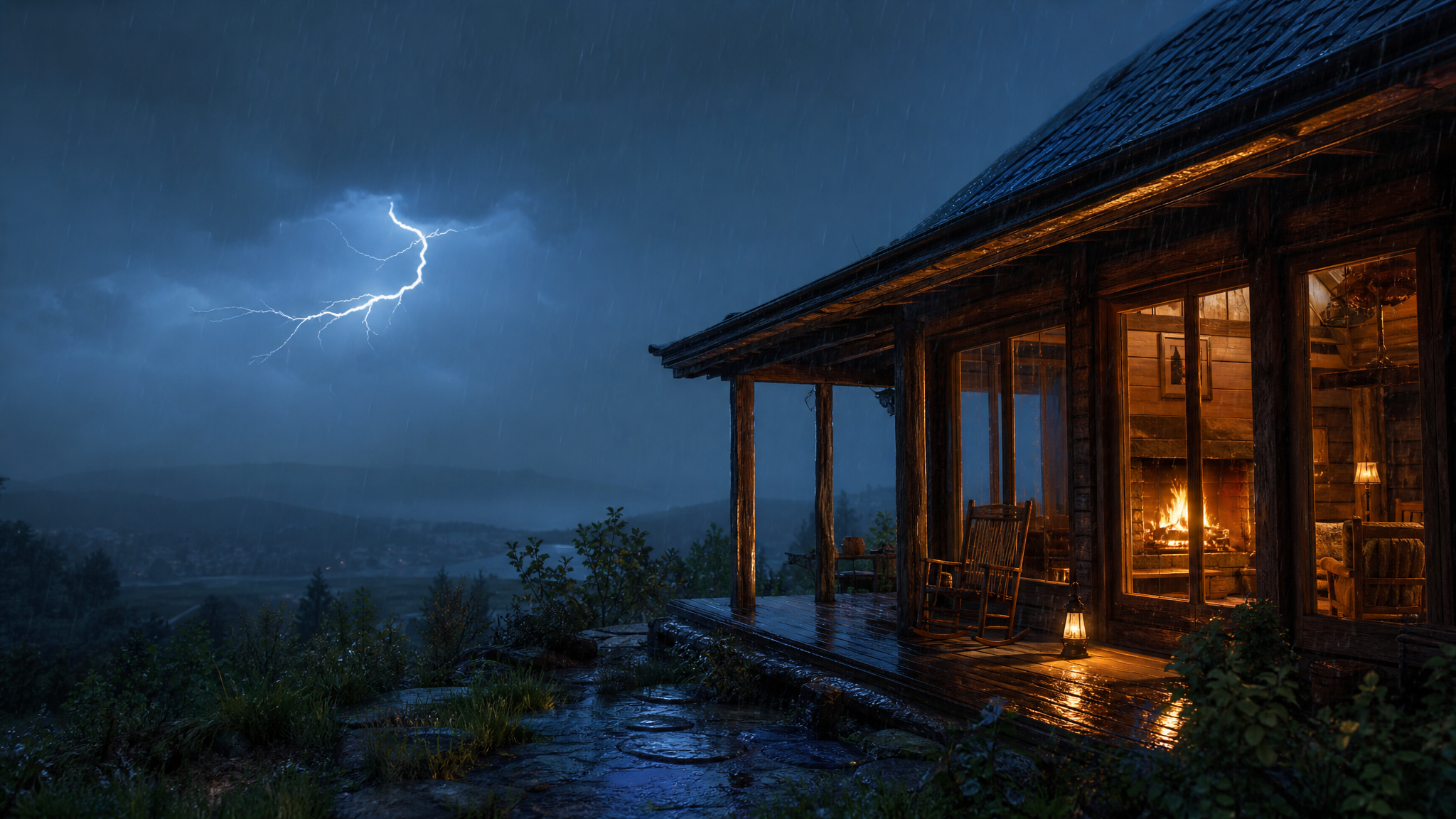 Capa da música Noite de Tempestade na Cabana
