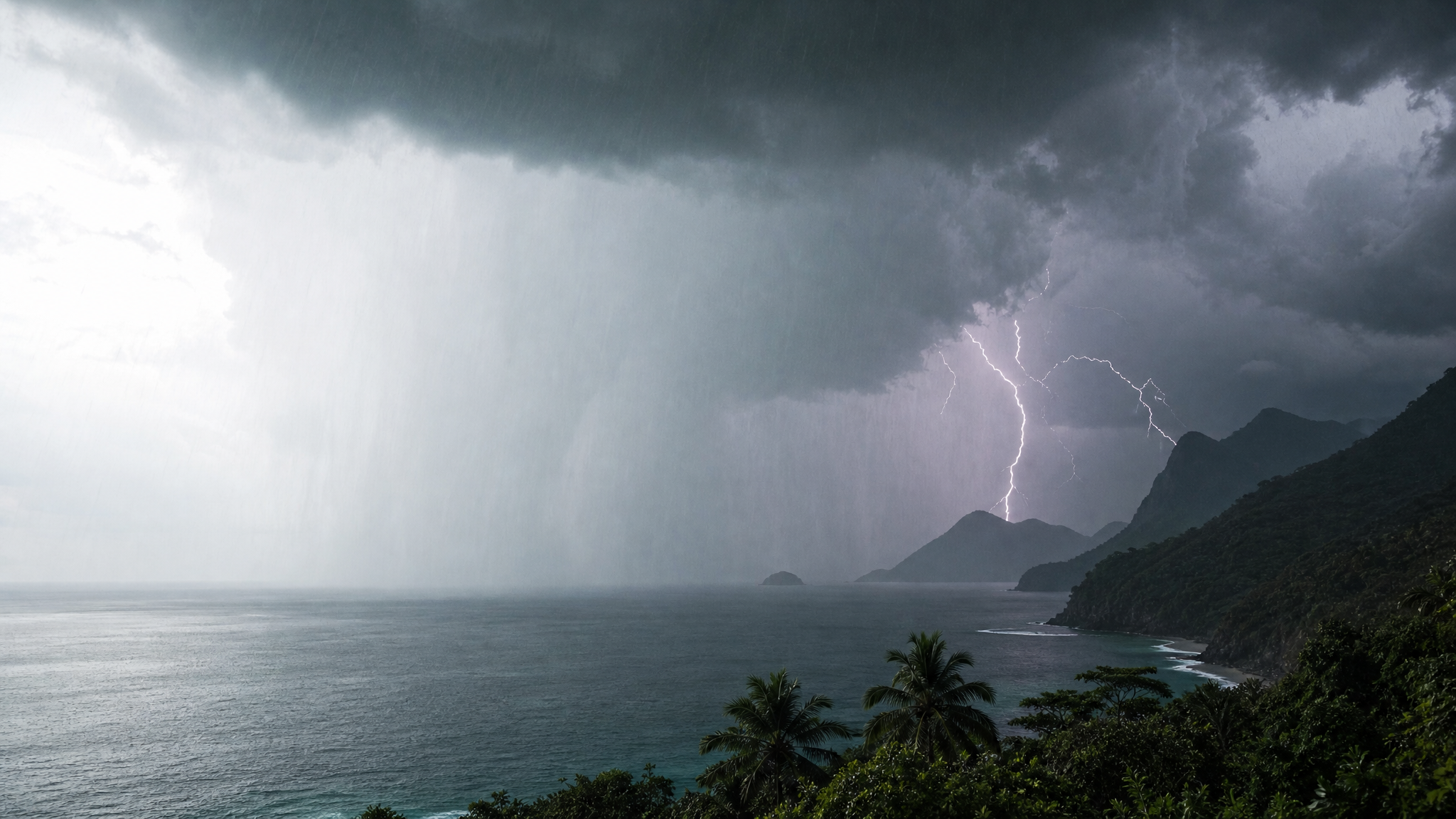 Capa da música Chuva Forte e Trovão Profundo
