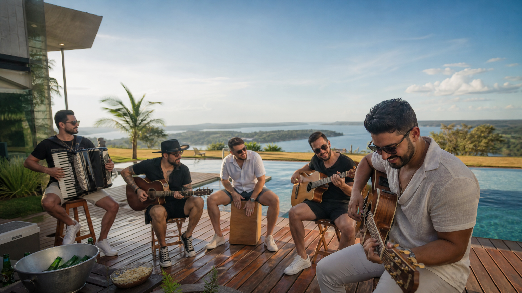 Capa ilustrativa da música Viola na Beira da Piscina