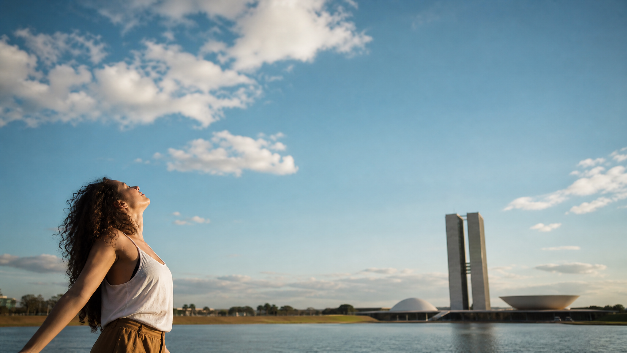 Capa ilustrativa da música Brasília Blue Sky