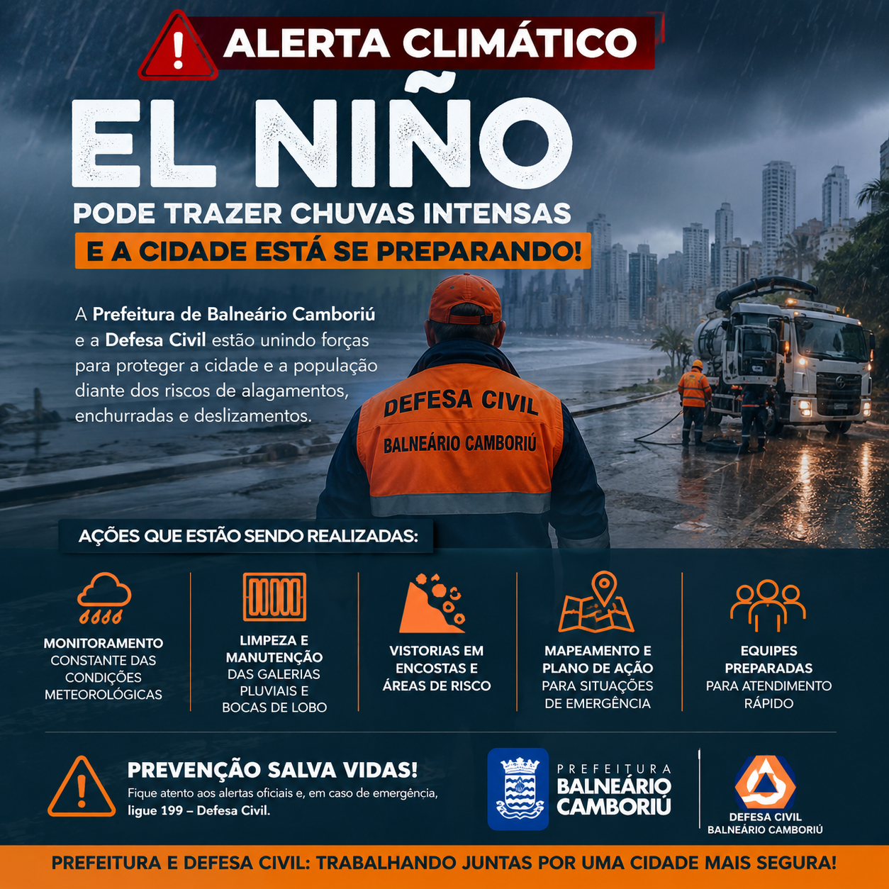 O clima mudou: cidade se prepara para possíveis impactos do el niño