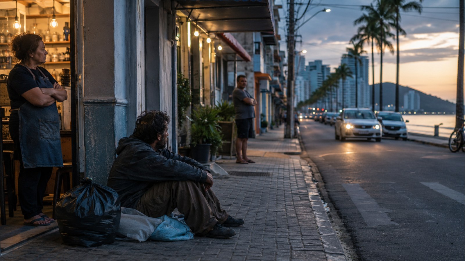 A rua também revela uma dor que a cidade precisa resolver