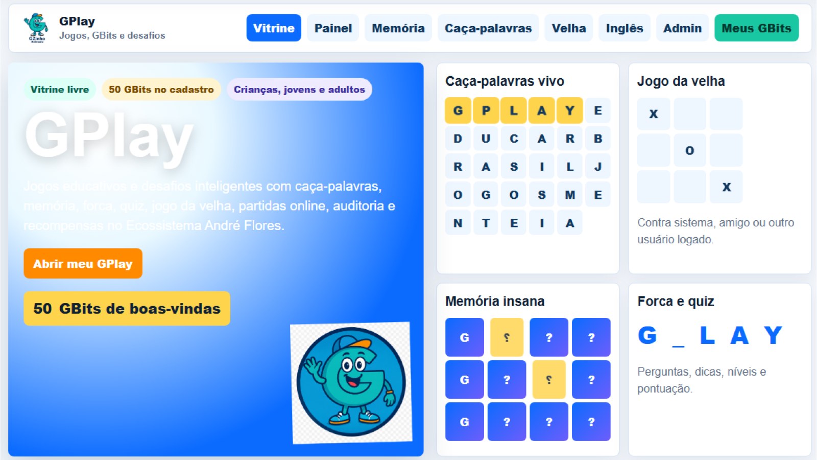 GPlay une jogos, educação e recompensas dentro do Ecossistema André Flores