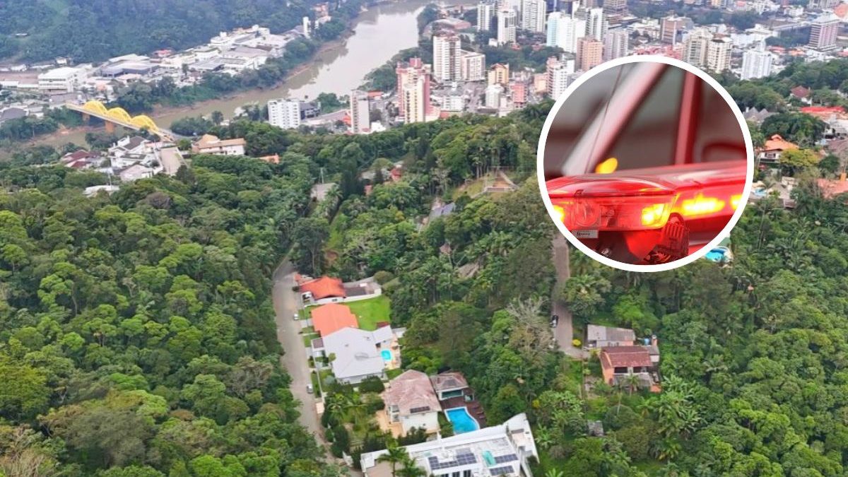 Em menos de 10 minutos, homens armados invadem casa, trancam idosa no banheiro e roubam joias em Blumenau