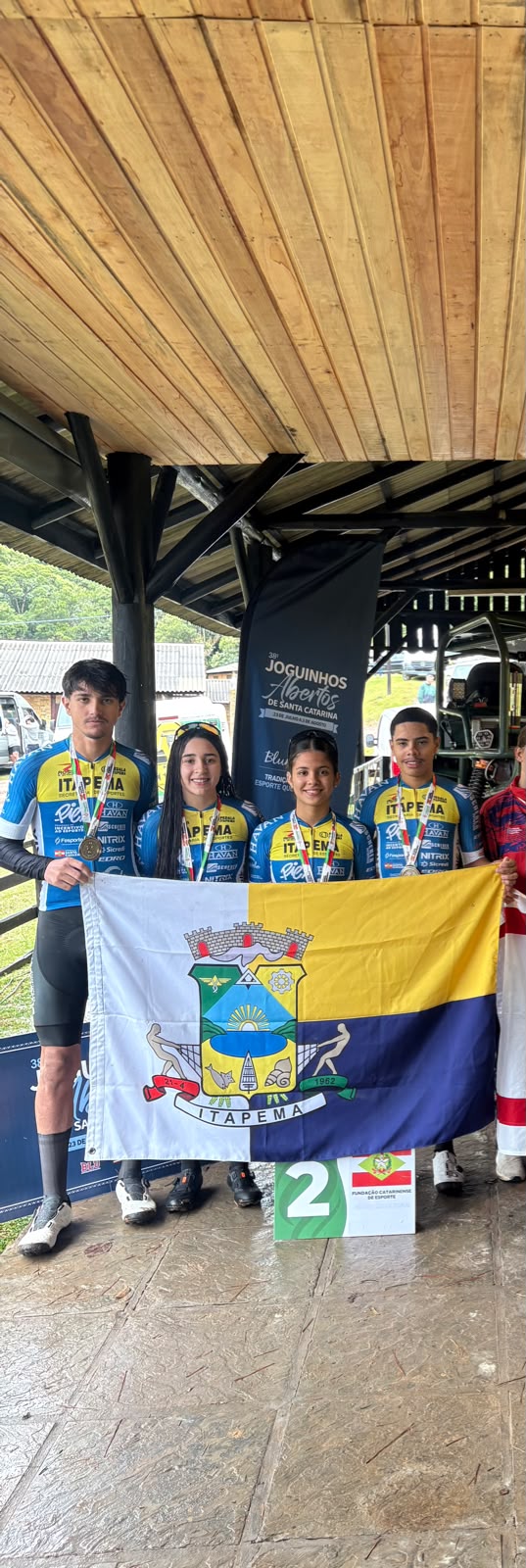 Itapema sobe ao pódio com prata no ciclismo dos Joguinhos