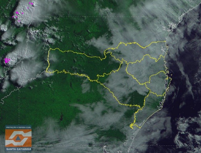 Monitoramento Meteorológico DC/SC 30/07 10:30 - Secretaria de Estado da Proteção e Defesa Civil de Santa Catarina