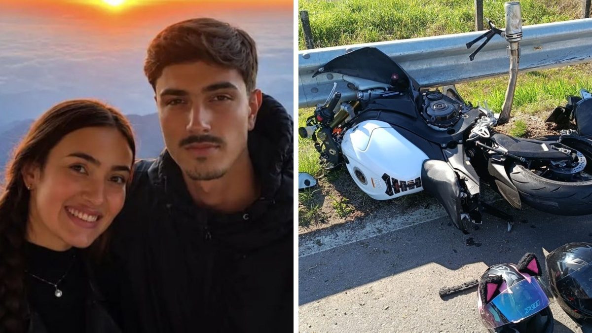 EXCLUSIVO: PRF revela causa do acidente de moto que matou casal de jovens à caminho de romaria na BR-101 em SC