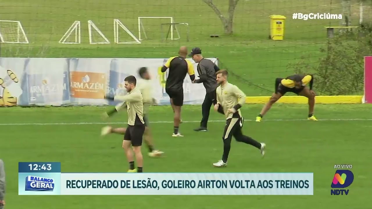 Airton volta aos treinos e Yuri Tanque treina normalmente