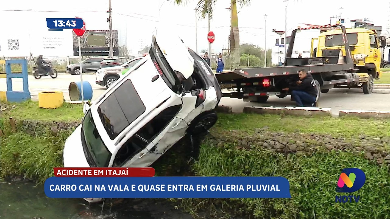 Giro do trânsito reúne acidentes em Piçarras, em Itapema motorista provoca acidentes