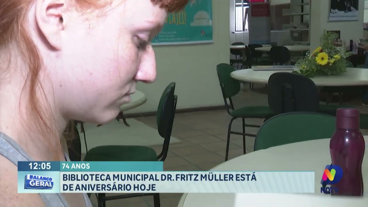 74 anos: Biblioteca Municipal dr. Fritz Müller está de aniversário nesta quinta-feira