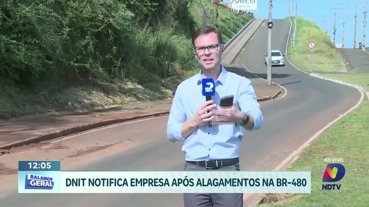 Alagamentos na BR-480: DNIT cobra medidas de empresa em Chapecó