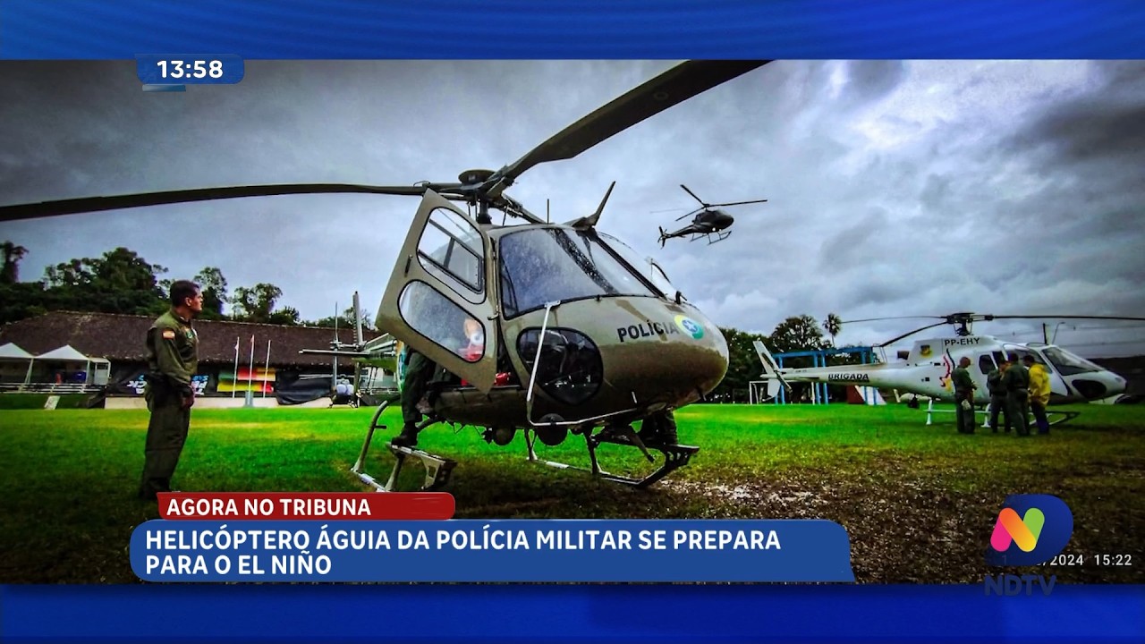 Helicóptero Águia se prepara para reforçar ações durante o El Niño
