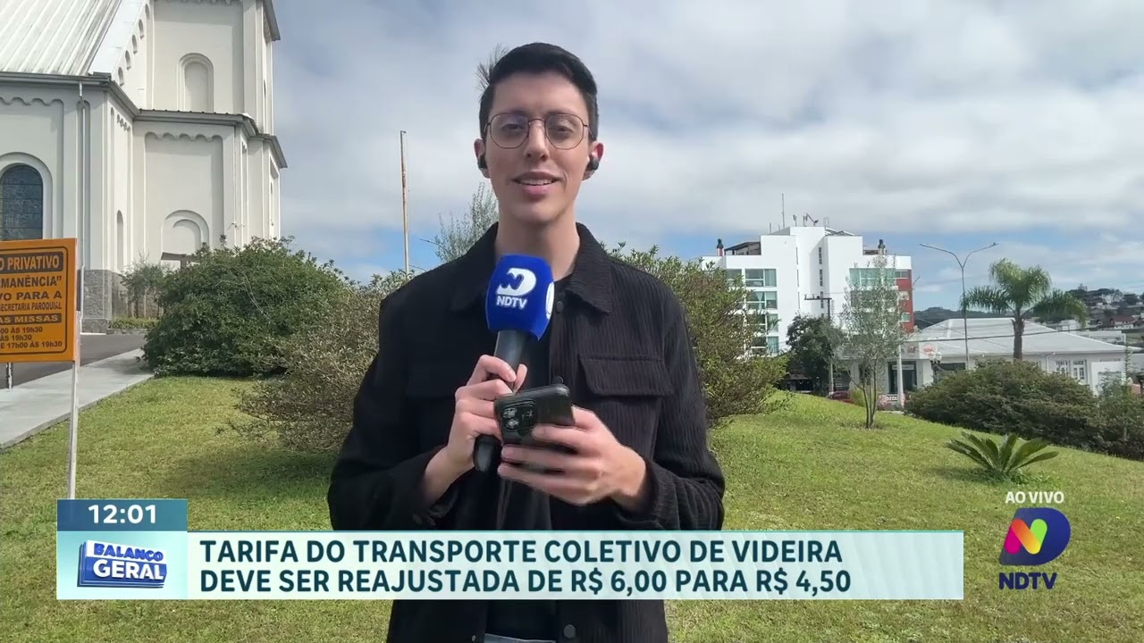 Videira pode reduzir tarifa do transporte coletivo para R$ 4,50