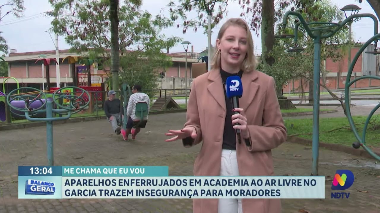 Me Chama Que Eu Vou: aparelhos enferrujados em academia ao ar livre no Garcia