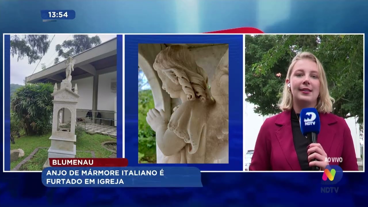 Blumenau: anjo de mármore italiano é furtado em igreja
