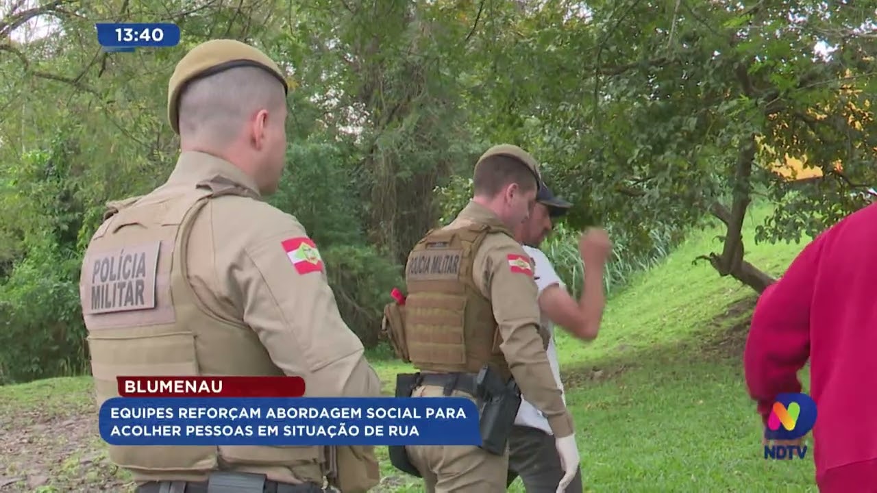 Blumenau: equipes reforçam abordagem social para acolher pessoas em situação de rua