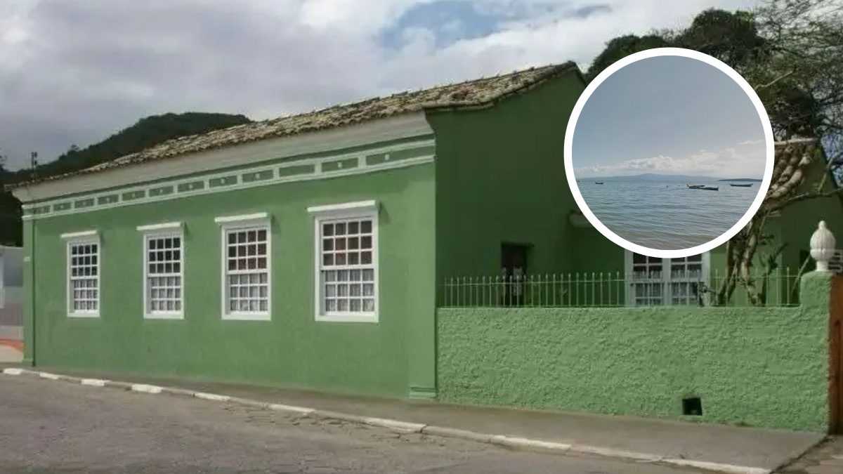 Casarão histórico do século 19 de frente para o mar está à venda por R$ 6 milhões em Florianópolis