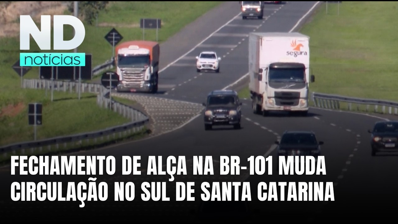 BR-101 em Imbituba tem acesso fechado e nova rota para motoristas