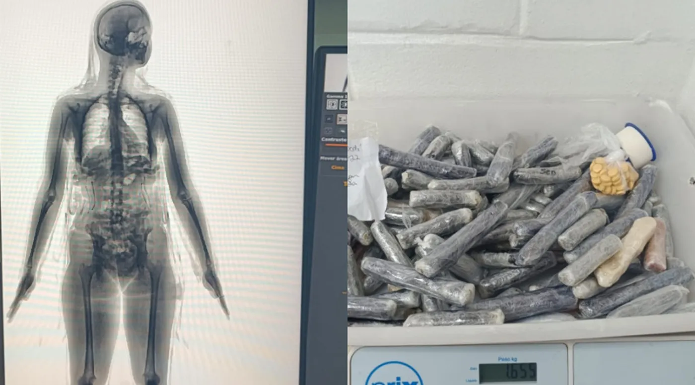 Professora esconde 1,6 kg em drogas e outros itens ilícitos na roupa para tentar entrar em presídio de Chapecó