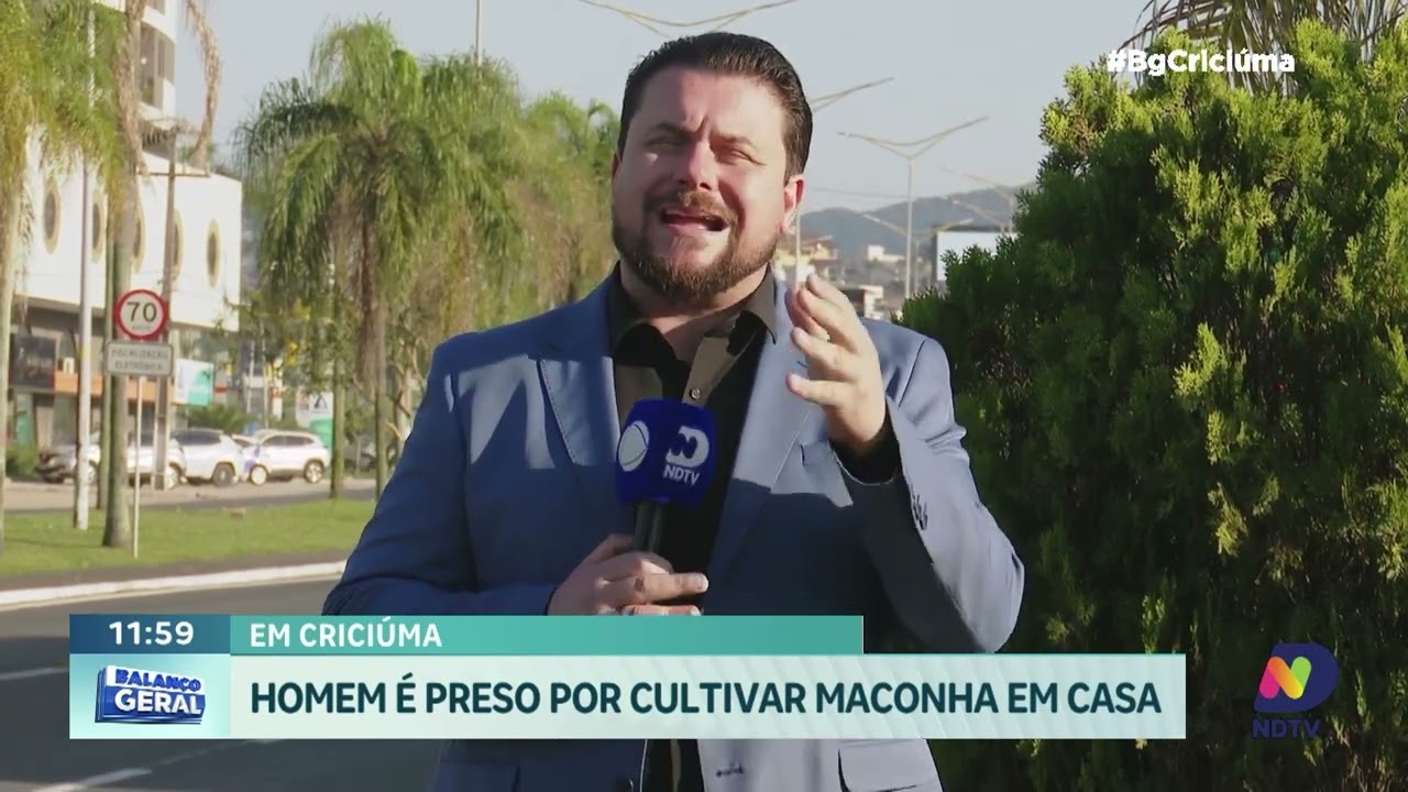 Homem é preso por cultivar maconha dentro de casa em Criciúma