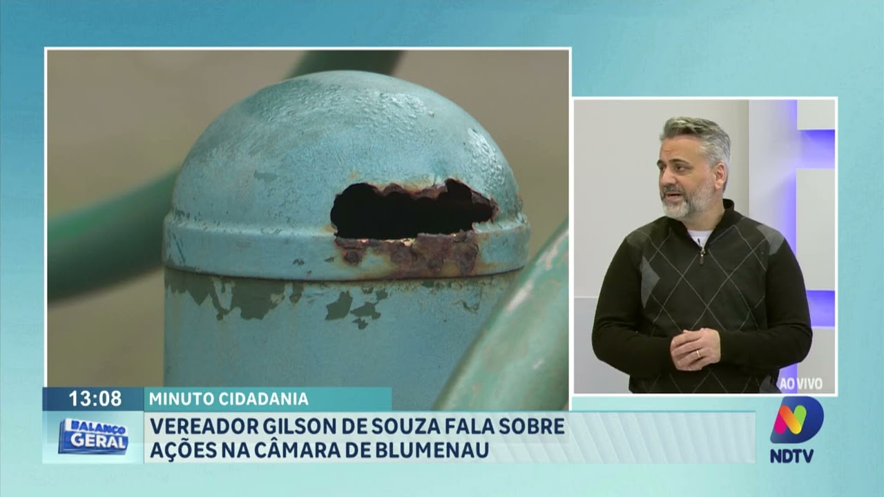 Minuto Cidadania: vereador Gilson de Souza fala sobre ações na Câmara de Blumenau