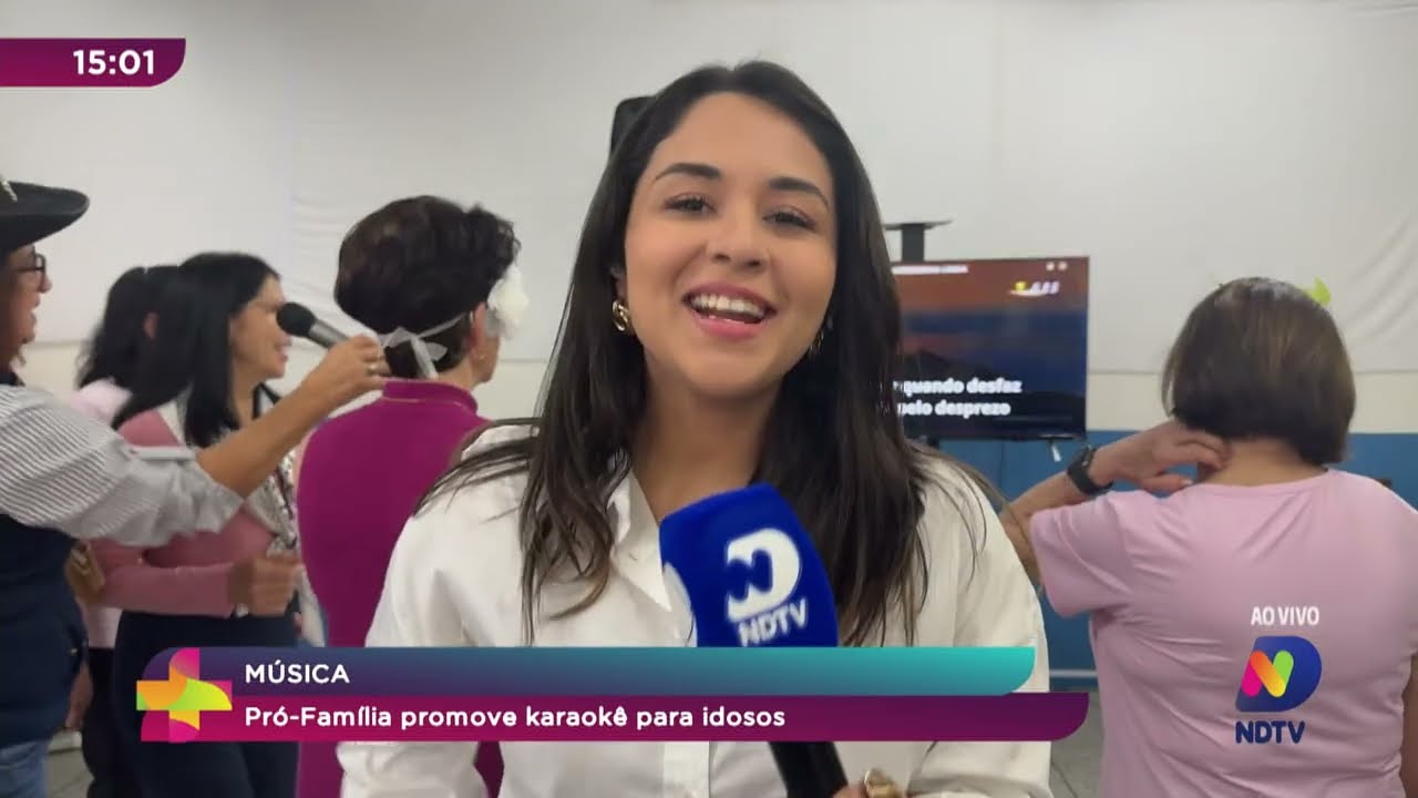 Pró-Família promove karaokê para idosos