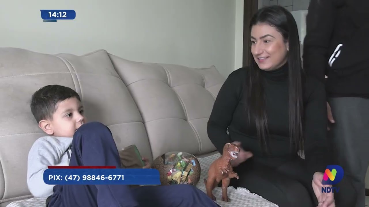 Rio do Sul: pequeno Arthur sofre com tumor raro e família pede ajuda da comunidade