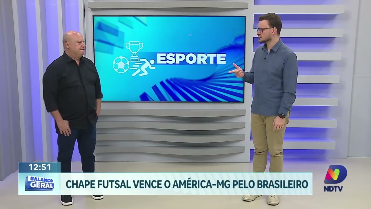 Chapecoense Futsal vence América-MG e reage no Brasileiro