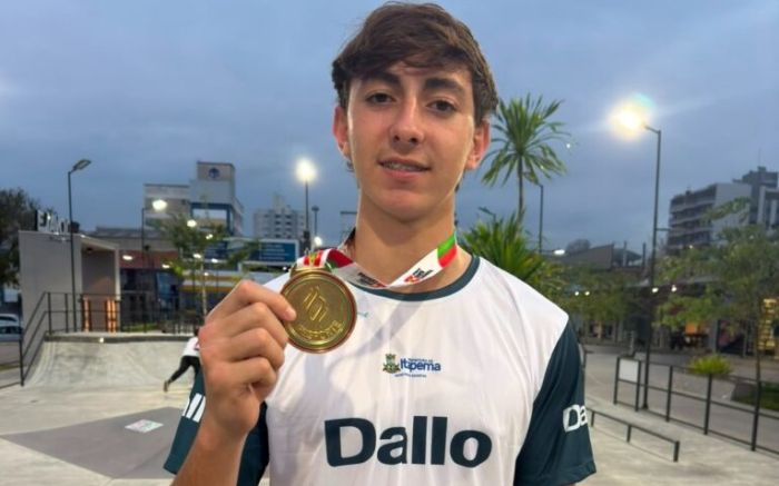 Skate garante troféus de segundo e terceiro lugar para Itapema nos Joguinhos